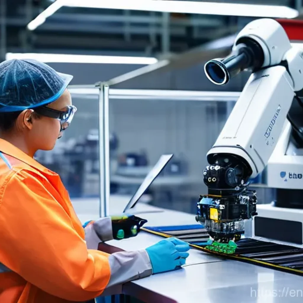 로봇기술사 시험 준비 체크리스트 - **Prompt 1: Collaborative Robot in a Modern Assembly Line**
    "A clean, well-lit modern factory se...